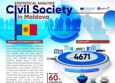 Statistical Analysis on the Civil Society Sector in the Republic of Moldova: Infographics