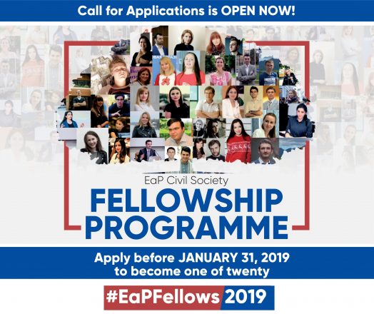 Call for Applications under 2019 EaP Civil Society Fellowships: Supporting Young Civil Society Leaders in Eastern Partnership Countries