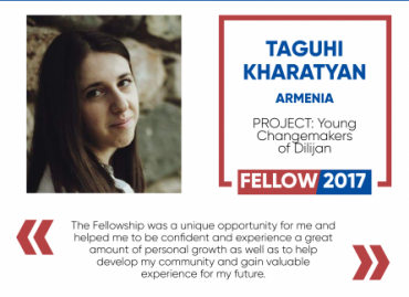 My Way To Leadership: by Taguhi Kharatyan, Civil Society Fellow from Armenia