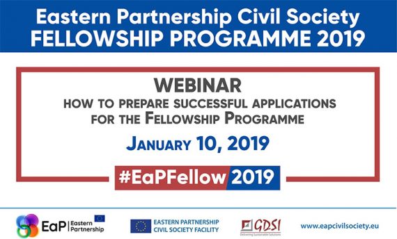 1st Webinar on How to Prepare Successful Applications for the the 2019 Eastern Partnership Civil Society Fellowship Programme