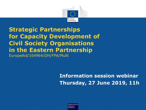 Watch the Webinar of the Information Session for the Call for Proposals “Strategic Partnerships for Capacity Development of CSOs in the EaP”