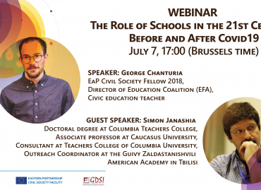 Role of Schools in the 21st Century: Before and After Covid19 / WEBINAR, 07 July 2020 Role of Schools in the 21st Century: Before and After Covid19 / WEBINAR, 07 July 2020