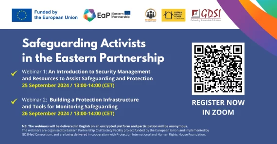 Safeguarding Activists in the Eastern Partnership: A Series of Webinars