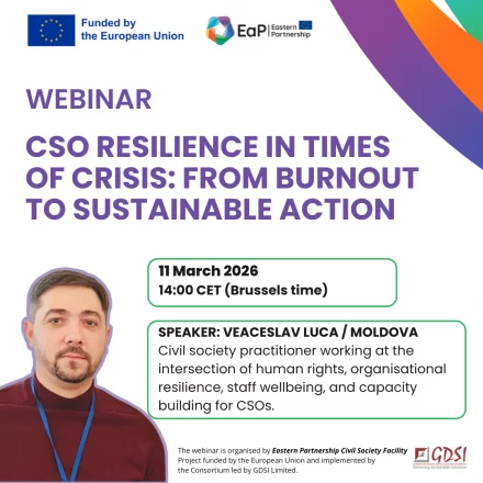 CSO Resilience in Times of Crisis: From Burnout to Sustainable Action / Webinar for Activists and CSO Leaders